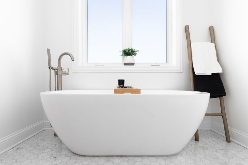 Freestanding Tub with Modern Finish